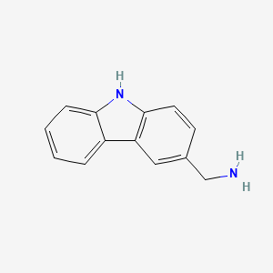 molecular formula C13H12N2 B1389278 (9H-carbazol-3-ylmethyl)amine CAS No. 941869-10-9
