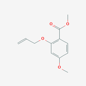 molecular formula C12H14O4 B13892789 Methyl 2-(allyloxy)-4-methoxybenzoate 