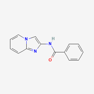 molecular formula C14H11N3O B13892811 N-imidazo[1,2-a]pyridin-2-ylbenzamide CAS No. 38922-80-4