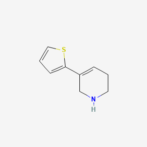 molecular formula C9H11NS B13892814 5-Thiophen-2-yl-1,2,3,6-tetrahydropyridine 