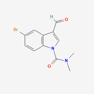 5-bromo-3-formyl-N,N-dimethyl-1H-indole-1-carboxamide