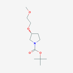 molecular formula C12H23NO4 B1389282 1-Boc-(R)-3-(2-methoxyethoxy)pyrrolidine CAS No. 1212413-55-2