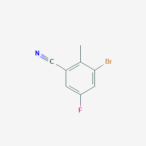 3-Bromo-5-fluoro-2-methylbenzonitrile