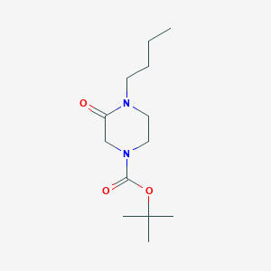 molecular formula C13H24N2O3 B13892844 Tert-butyl 4-butyl-3-oxopiperazine-1-carboxylate 