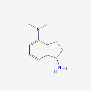 4-N,4-N-dimethyl-2,3-dihydro-1H-indene-1,4-diamine