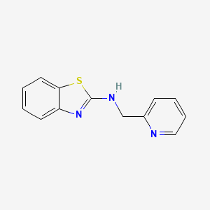 molecular formula C13H11N3S B1389287 N-(pyridin-2-ylmethyl)-1,3-benzothiazol-2-amine CAS No. 638211-90-2