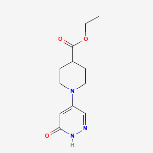 Ethyl 1-(6-oxo-1,6-dihydropyridazin-4-yl)piperidine-4-carboxylate