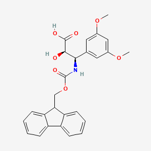 (2R,3R)-3-((((9H-Fluoren-9-yl)methoxy)carbonyl)amino)-3-(3,5-dimethoxyphenyl)-2-hydroxypropanoic acid