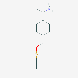 Cyclohexanemethanamine, 4-[[[(1,1-dimethylethyl)dimethylsilyl]oxy]methyl]-alpha-methyl-, (alphaR)-