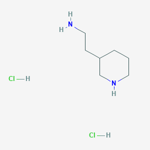 molecular formula C7H18Cl2N2 B1389291 3-(2-Aminoethyl)piperidine dihydrochloride CAS No. 90000-30-9