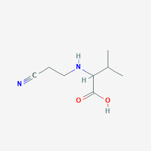 2-(2-Cyanoethylamino)-3-methylbutanoic acid