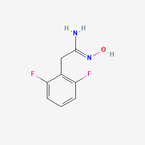 molecular formula C8H8F2N2O B1389294 2-(2,6-Difluoro-phenyl)-N-hydroxy-acetamidine CAS No. 280110-81-8