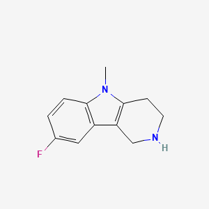 molecular formula C12H13FN2 B1389296 8-Fluoro-5-methyl-2,3,4,5-tetrahydro-1h-pyrido[4,3-b]indole CAS No. 1095263-80-1