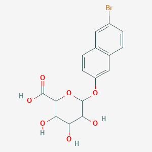 (2S,3S,4S,5R,6S)-6-[(6-bromonaphthalen-2-yl)oxy]-3,4,5-trihydroxyoxane-2-carboxylic acid