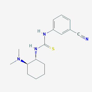 molecular formula C16H22N4S B13892980 Thiourea, N-(3-cyanophenyl)-N'-[(1R,2R)-2-(dimethylamino)cyclohexyl]- CAS No. 834917-27-0