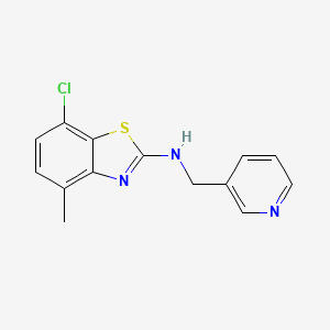 7-chloro-4-methyl-N-(pyridin-3-ylmethyl)-1,3-benzothiazol-2-amine