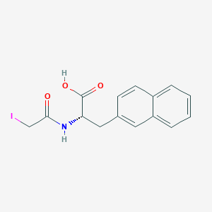 molecular formula C15H14INO3 B13892990 (S)-2-(2-Iodoacetamido)-3-(naphthalen-2-yl)propanoic acid CAS No. 284679-25-0