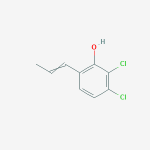 molecular formula C9H8Cl2O B13892997 2,3-Dichloro-6-prop-1-enylphenol 