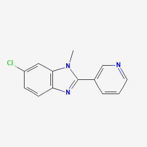 6-Chloro-1-methyl-2-pyridin-3-ylbenzimidazole