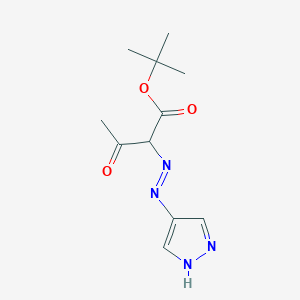 tert-butyl 3-oxo-2-[1H-pyrazol-4-yldiazenyl]butanoate