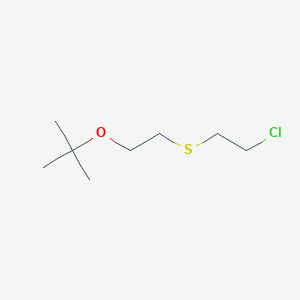 2-{2-[(2-Chloroethyl)sulfanyl]ethoxy}-2-methylpropane