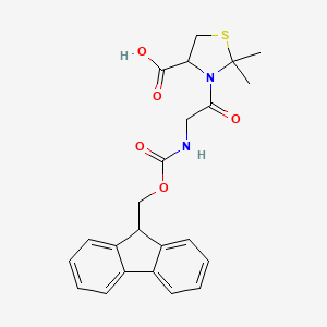 4-Thiazolidinecarboxylic acid, 3-[[[(9H-fluoren-9-ylmethoxy)carbonyl]amino]acetyl]-2,2-dimethyl-, (4R)-