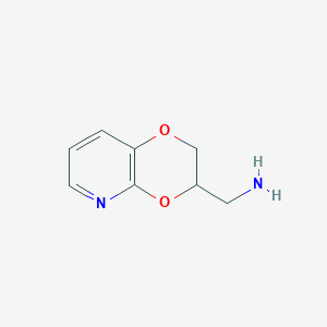 molecular formula C8H10N2O2 B13893070 2,3-Dihydro-[1,4]dioxino[2,3-b]pyridin-3-ylmethanamine 