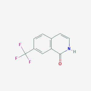 molecular formula C10H6F3NO B1389313 7-(三氟甲基)异喹啉-1(2H)-酮 CAS No. 410086-28-1