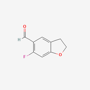 6-Fluoro-2,3-dihydro-1-benzofuran-5-carbaldehyde