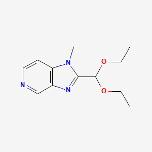 molecular formula C12H17N3O2 B13893149 2-(Diethoxymethyl)-1-methyl-1H-imidazo[4,5-c]pyridine 