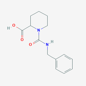 molecular formula C14H18N2O3 B13893163 1-(Benzylcarbamoyl)piperidine-2-carboxylic acid 