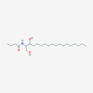 molecular formula C22H45NO3 B13893166 N-(1,3-dihydroxy-2-octadecanyl)butanamide 