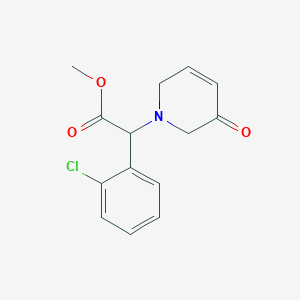 molecular formula C14H14ClNO3 B13893172 Methyl 2-(2-chlorophenyl)-2-(3-oxo-2,6-dihydropyridin-1-yl)acetate 