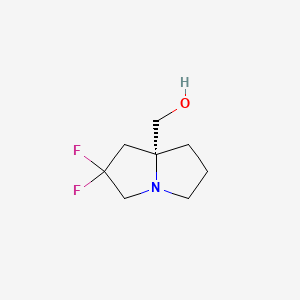 molecular formula C8H13F2NO B13893203 (R)-(2,2-Difluorotetrahydro-1H-pyrrolizin-7A(5H)-YL)methanol 