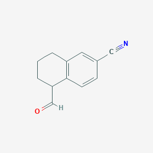 5-Formyl-5,6,7,8-tetrahydronaphthalene-2-carbonitrile