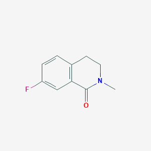 molecular formula C10H10FNO B13893239 7-Fluoro-2-methyl-3,4-dihydroisoquinolin-1(2H)-one 