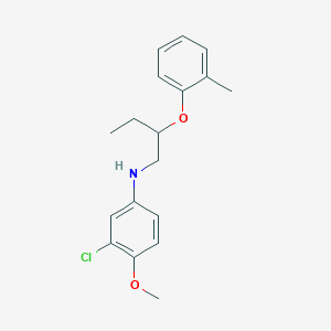 N-(3-Chloro-4-methoxyphenyl)-N-[2-(2-methylphenoxy)butyl]amine