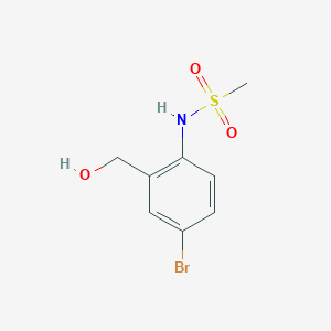 N-[4-bromo-2-(hydroxymethyl)phenyl]methanesulfonamide