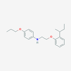 molecular formula C21H29NO2 B1389326 N-{2-[2-(Sec-butyl)phenoxy]ethyl}-4-propoxyaniline CAS No. 1040688-40-1