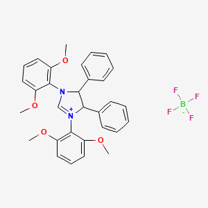 (4S,5S)-1,3-Bis(2,6-dimethoxyphenyl)-4,5-diphenyl-4,5-dihydro-1H-imidazol-3-ium tetrafluoroborate