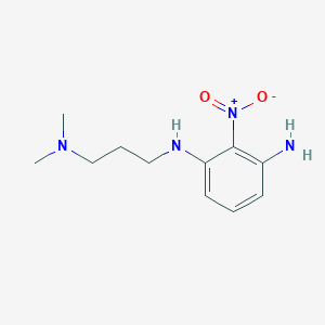 molecular formula C11H18N4O2 B13893290 N-[3-(dimethylamino)propyl]-2-nitro-1,3-benzenediamine 