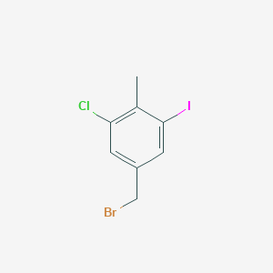 5-(Bromomethyl)-1-chloro-3-iodo-2-methylbenzene