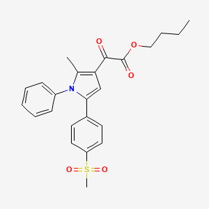 Butyl 2-[2-methyl-5-(4-methylsulfonylphenyl)-1-phenylpyrrol-3-yl]-2-oxoacetate