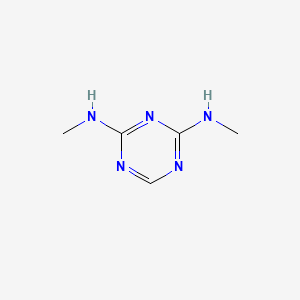 molecular formula C5H9N5 B13893311 2-N,4-N-dimethyl-1,3,5-triazine-2,4-diamine 