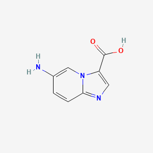 molecular formula C8H7N3O2 B13893325 6-Aminoimidazo[1,2-a]pyridine-3-carboxylic acid 