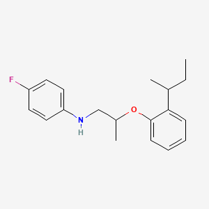 molecular formula C19H24FNO B1389334 N-{2-[2-(Sec-butyl)phenoxy]propyl}-4-fluoroaniline CAS No. 1040687-61-3