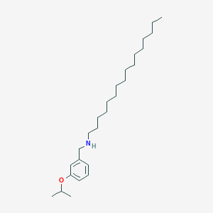 molecular formula C26H47NO B1389335 N-(3-Isopropoxybenzyl)-1-hexadecanamine CAS No. 1040688-12-7
