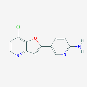 5-(7-Chlorofuro[3,2-b]pyridin-2-yl)pyridin-2-amine