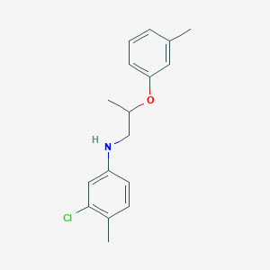 molecular formula C17H20ClNO B1389336 N-(3-Chloro-4-methylphenyl)-N-[2-(3-methylphenoxy)propyl]amine CAS No. 1040681-49-9