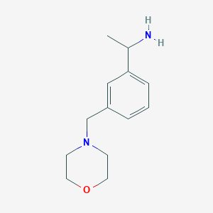 1-[3-(Morpholin-4-ylmethyl)phenyl]ethanamine